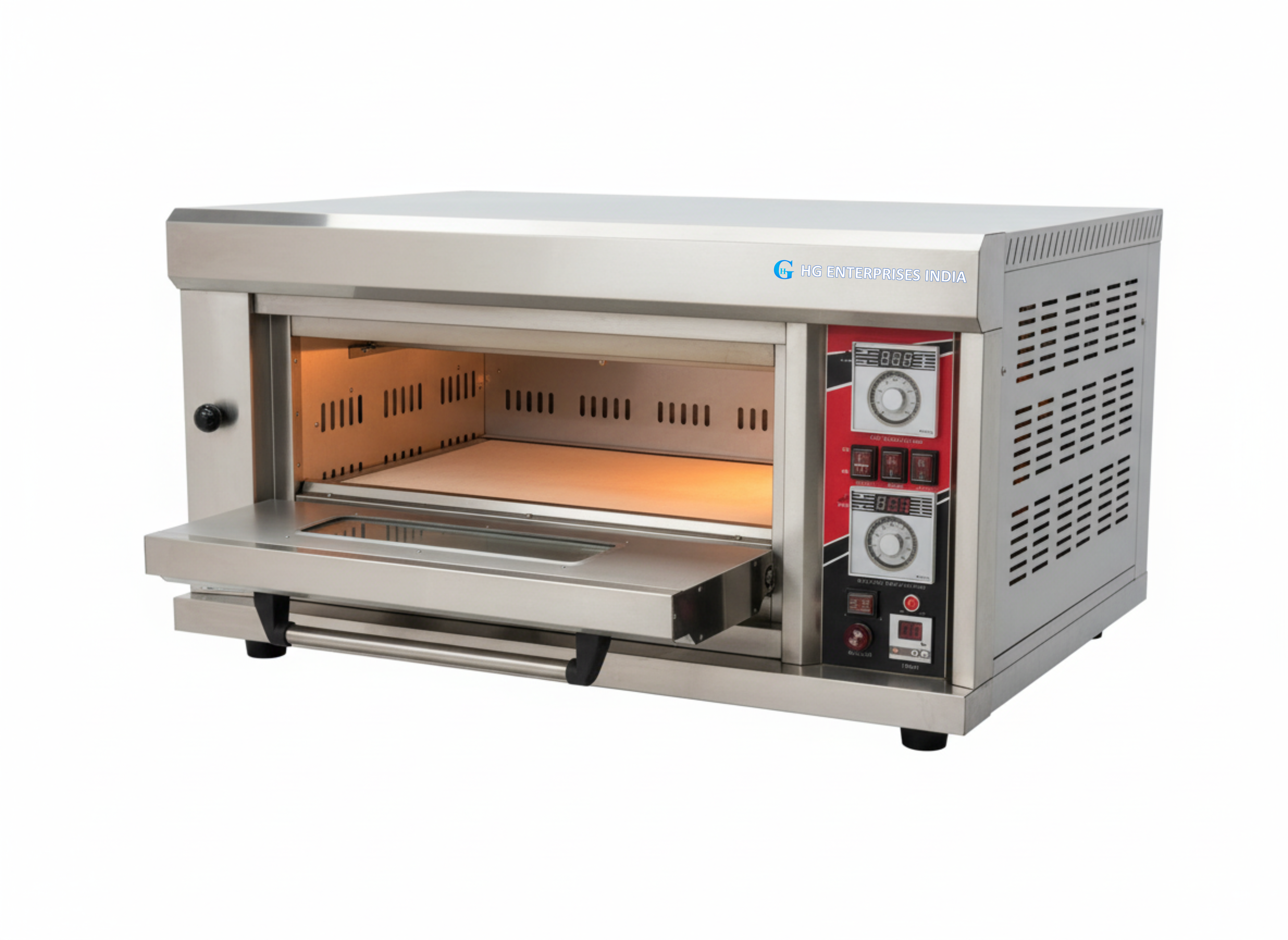 Gas Pizza Oven with stone size 16/24inches(1000-101)