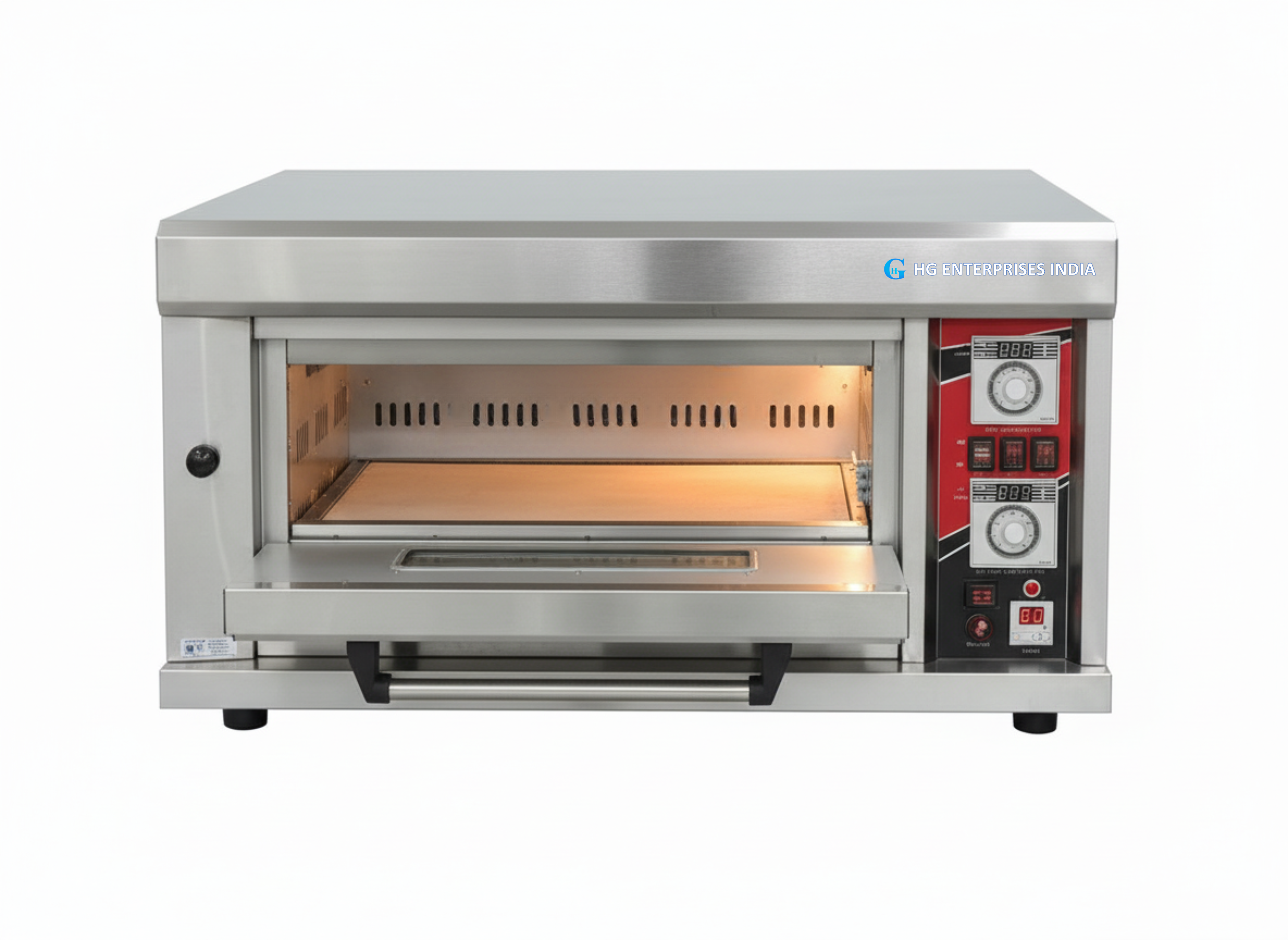 Gas Pizza Oven with stone size 16/24inches(1000-101)